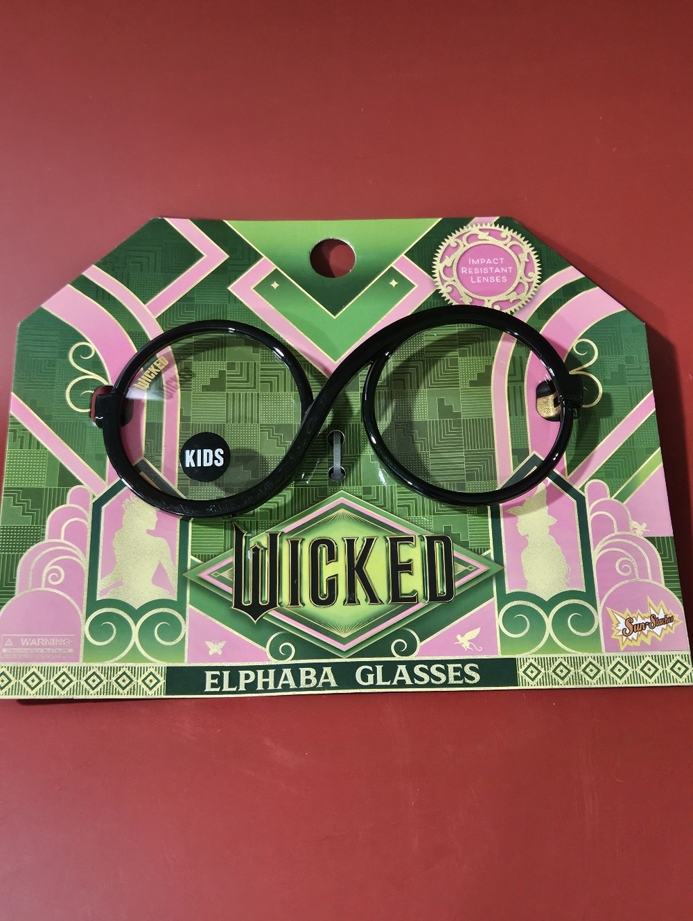 Wicked Elphaba Glasses. Kids. New In Pkg. Bin 5